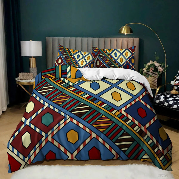 Moroccan  Indian Tribal Bedding Set