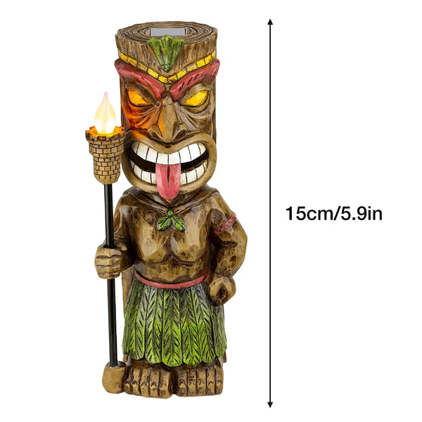 Primitive Figurine LED Solar Light Lamp For Garden - jenshomeandgardendecor