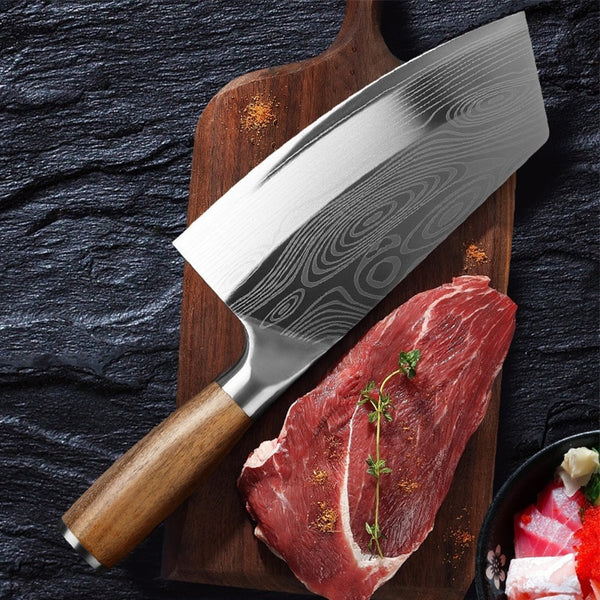 Kitchen Knife Cleaver Chef Knife Stainless Steel Razor Sharp Slicing - jenshomeandgardendecor