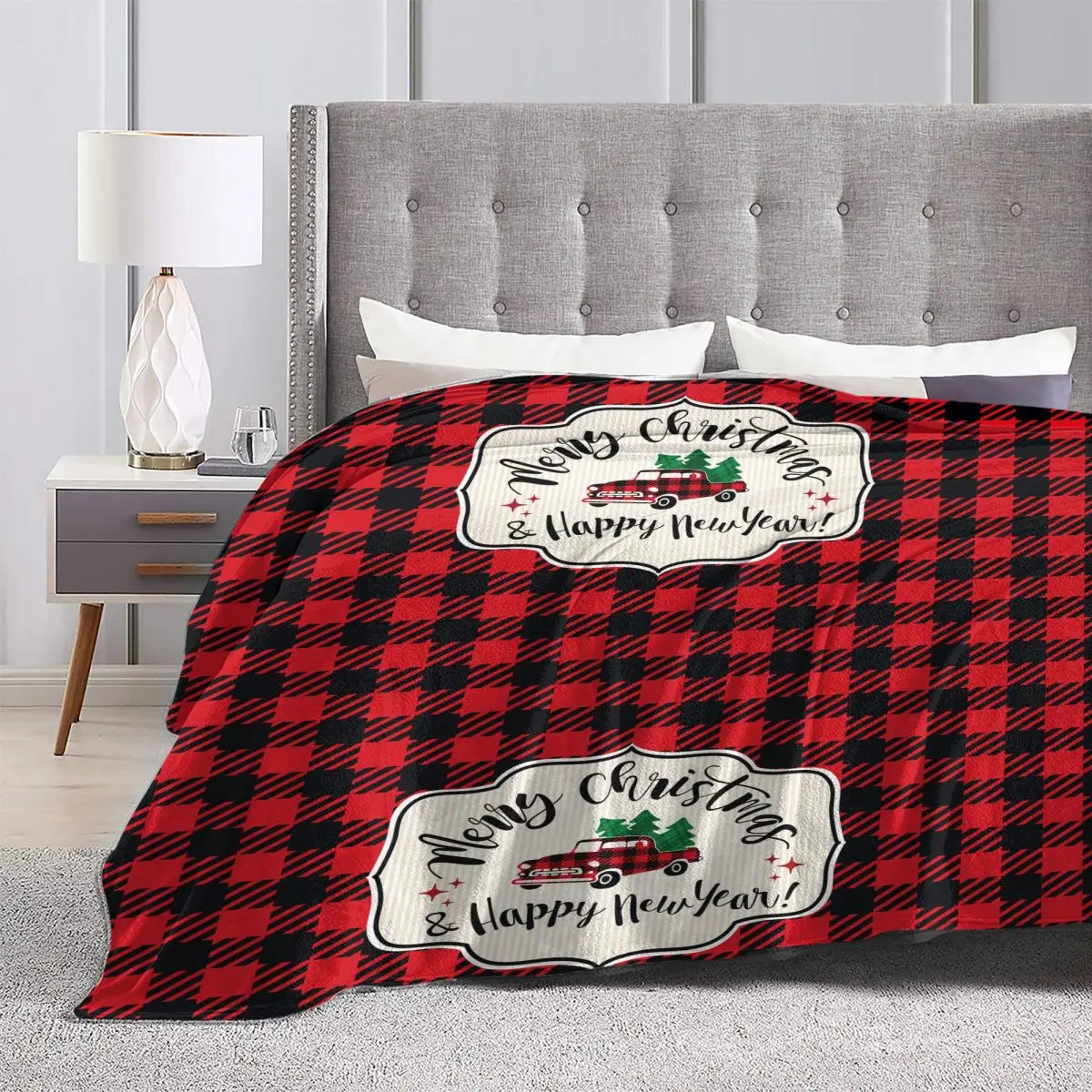 Christmas Truck Fleece Blanket