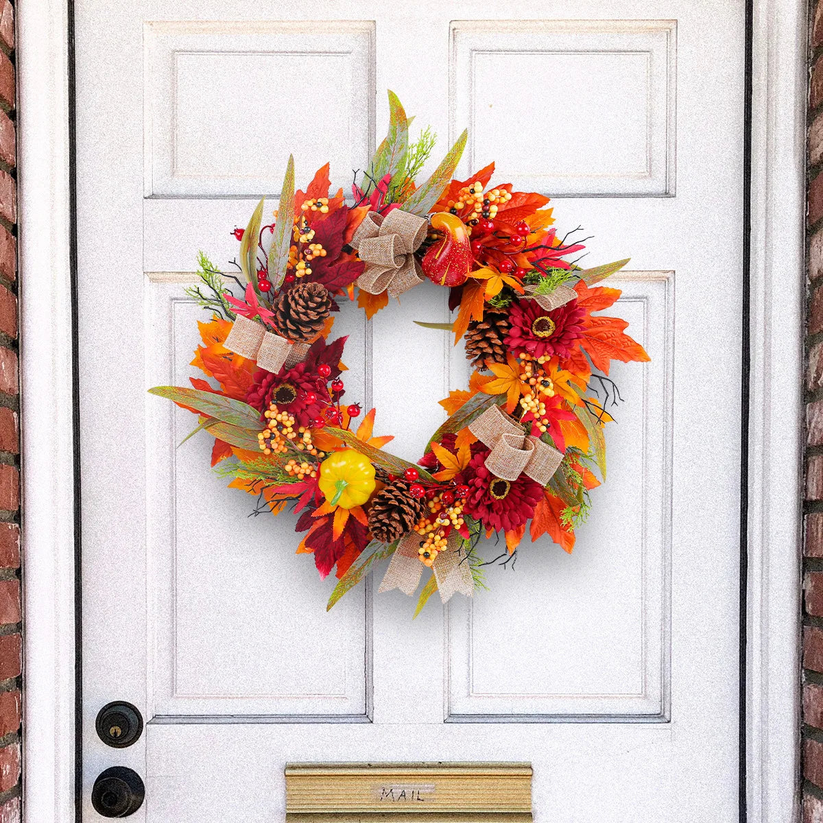 Autumn Pumpkin Wreath