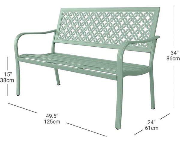 49,5” Outdoor Garden Bench - jenshomeandgardendecor