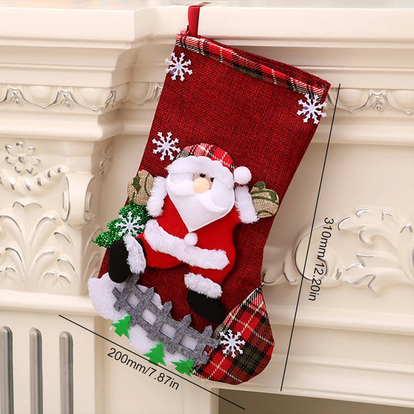 4Pcs Christmas Stockings Set