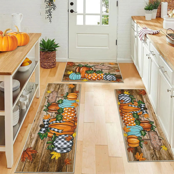 Fall Pumpkin Kitchen Non-slip Rugs