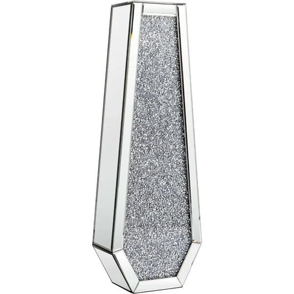 Crushed Diamond Tall Floor Vase 24 Inches - jenshomeandgardendecor