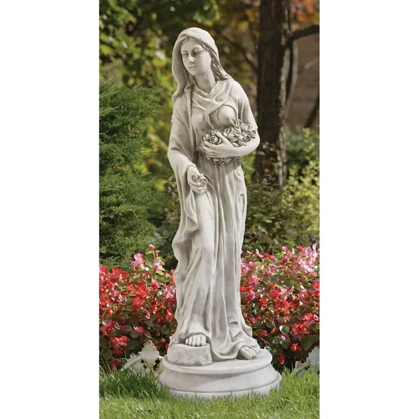 Persephone Maiden of the Roses Garden Statue - jenshomeandgardendecor