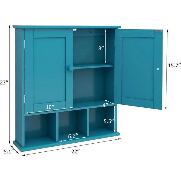 Turquoise Bathroom Cabinet - jenshomeandgardendecor