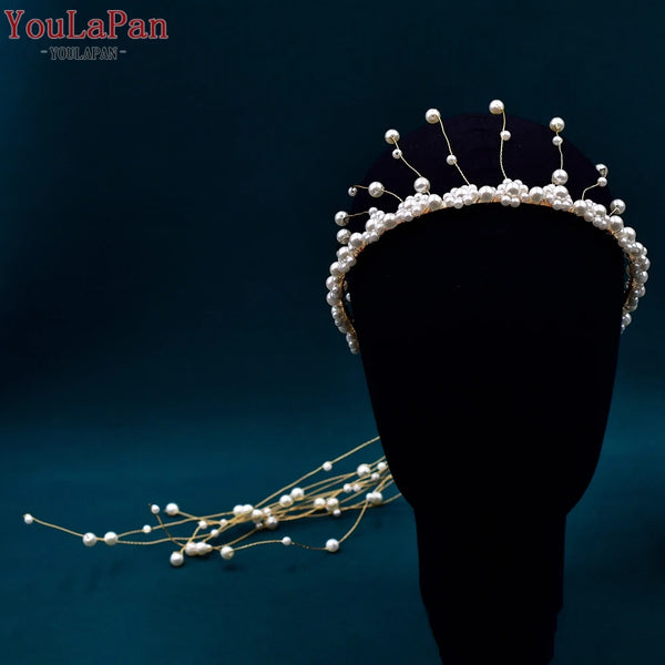 Pearls Tiara Wedding Headwear