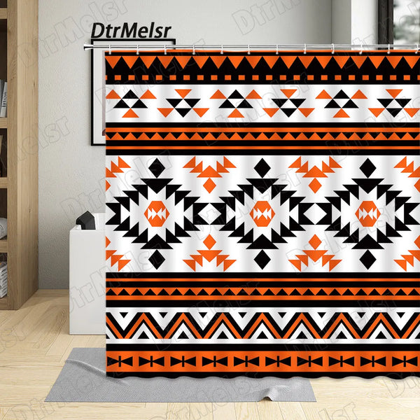 Creative Aztec Shower Curtains