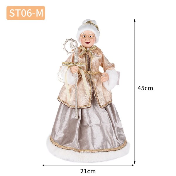 45CM Mrs. Santa Claus Christmas Tree Topper