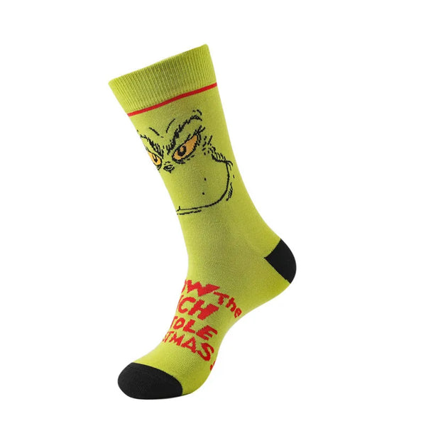 Grinch Christmas Socks