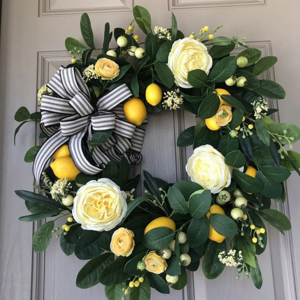 Spring Summer Lemon Wreath