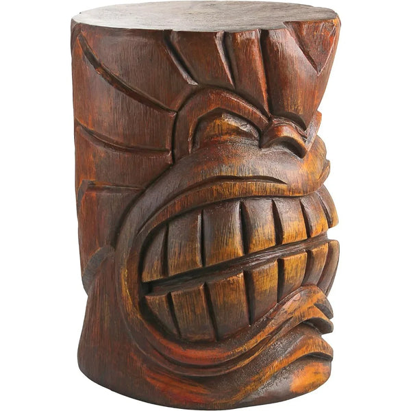 Outdoor Side Table Statue Grande Tiki Spirit Face