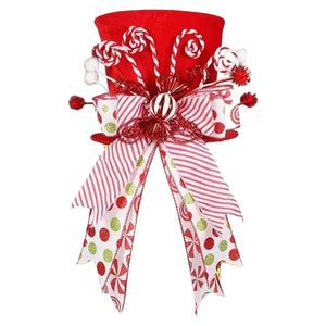 Candy Cane Accents Christmas Tree Topper