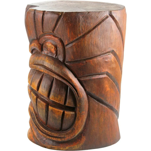 Outdoor Side Table Statue Grande Tiki Spirit Face