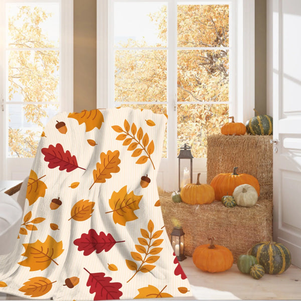 Autumn Attire Throw Blanket - jenshomeandgardendecor