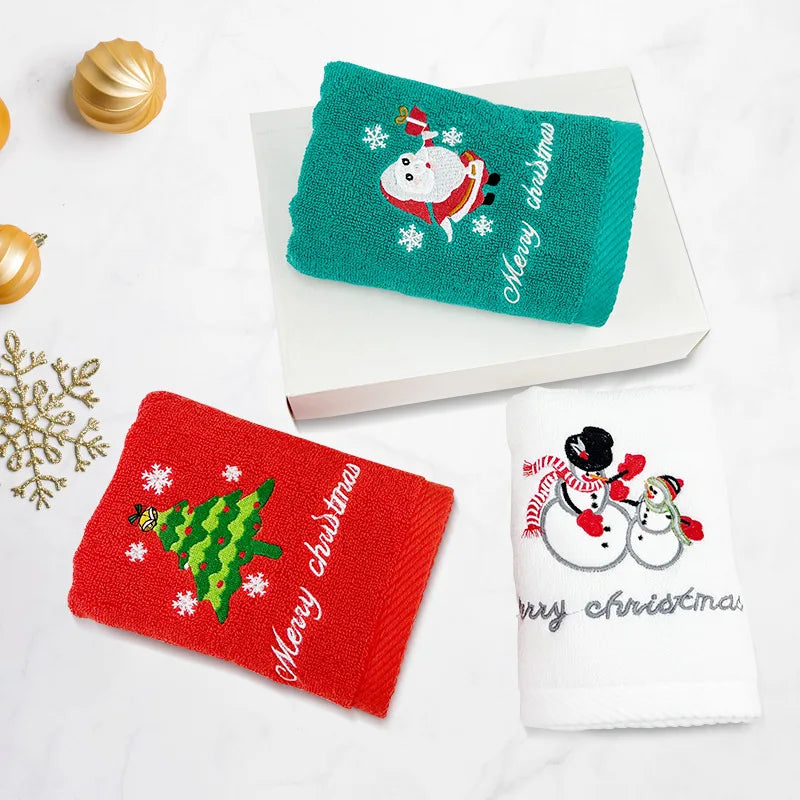 1Pc Christmas Bathroom Towel Set