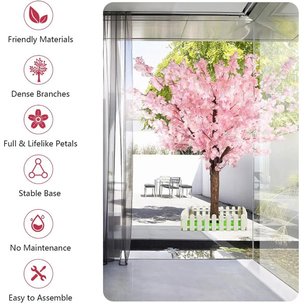 Artificial Cherry Trees Indoor Decor 7ft