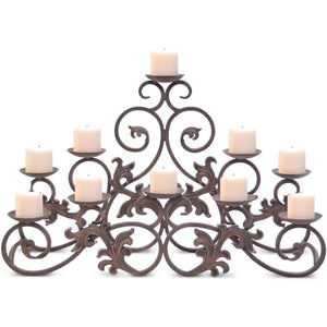 Candelabra Candle Holder Distressed Bronze - jenshomeandgardendecor