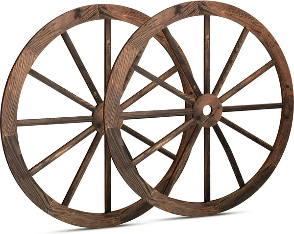 2 Pcs Wagon Wheel Decor