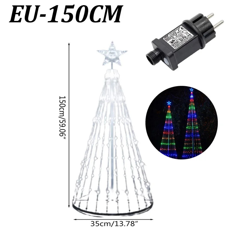 Animated Lightshow Cone Christmas Tree Led String Lights