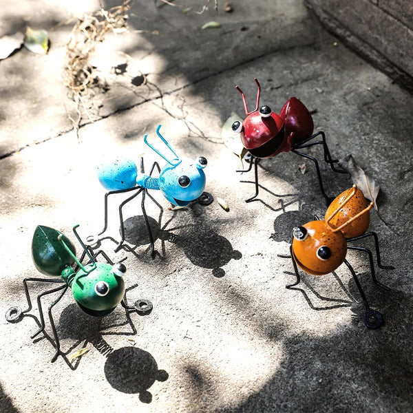 3D Metal Ants Garden Ornaments