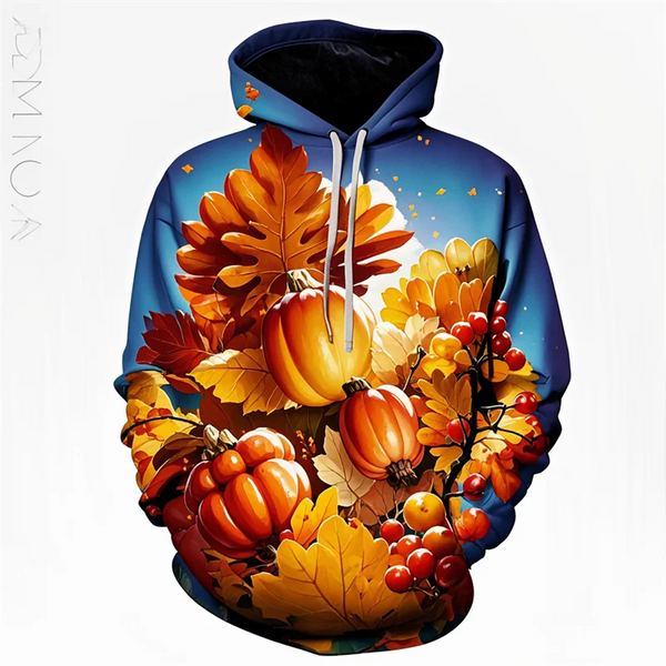 Thanksgiving Day 3D Print Pumpkin Men/Women Street Sweatshirts Hoodies