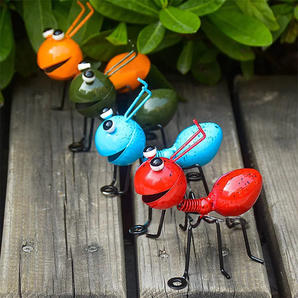 3D Metal Ants Garden Ornaments