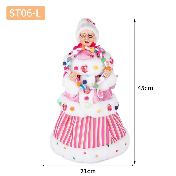 45CM Mrs. Santa Claus Christmas Tree Topper