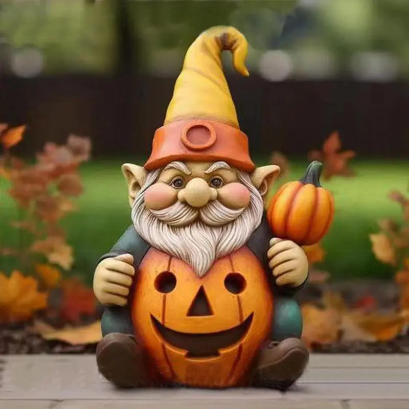 Fall Gnomes Statue - jenshomeandgardendecor