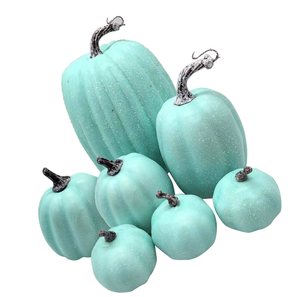7 Pcs Artificial Pumpkin Cute Lifelike Foam Harvest Pumpkins