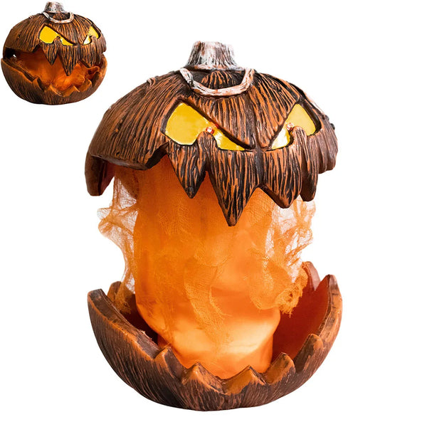 Noise Activated Pumpkin Halloween Rise and Fall Make a Terrifying Sound Pumpkin Head