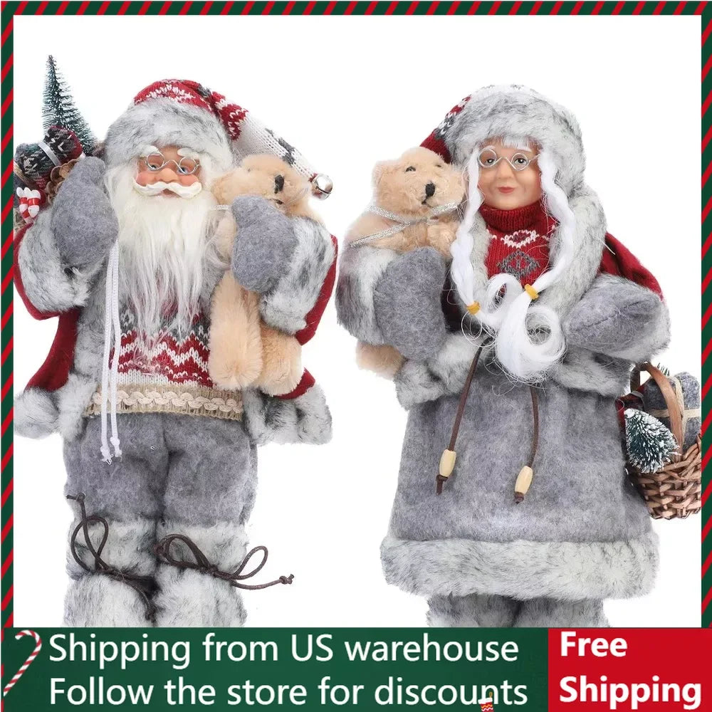 Christmas Santa Figurines - jenshomeandgardendecor