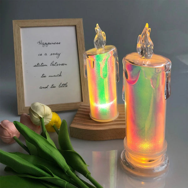 Led Flameless Flickering Candle