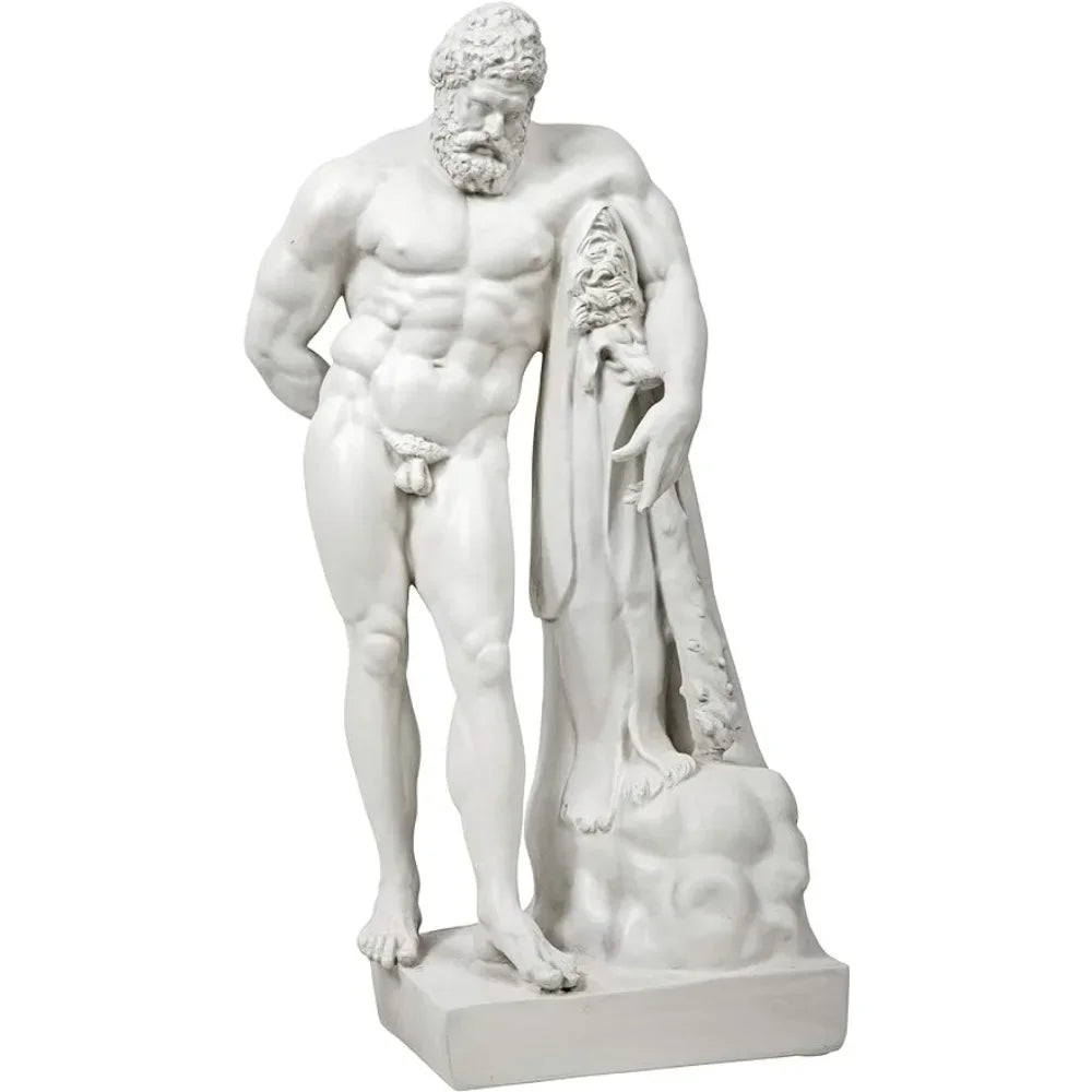 Hercules Roman Garden Statue Sculpture - jenshomeandgardendecor