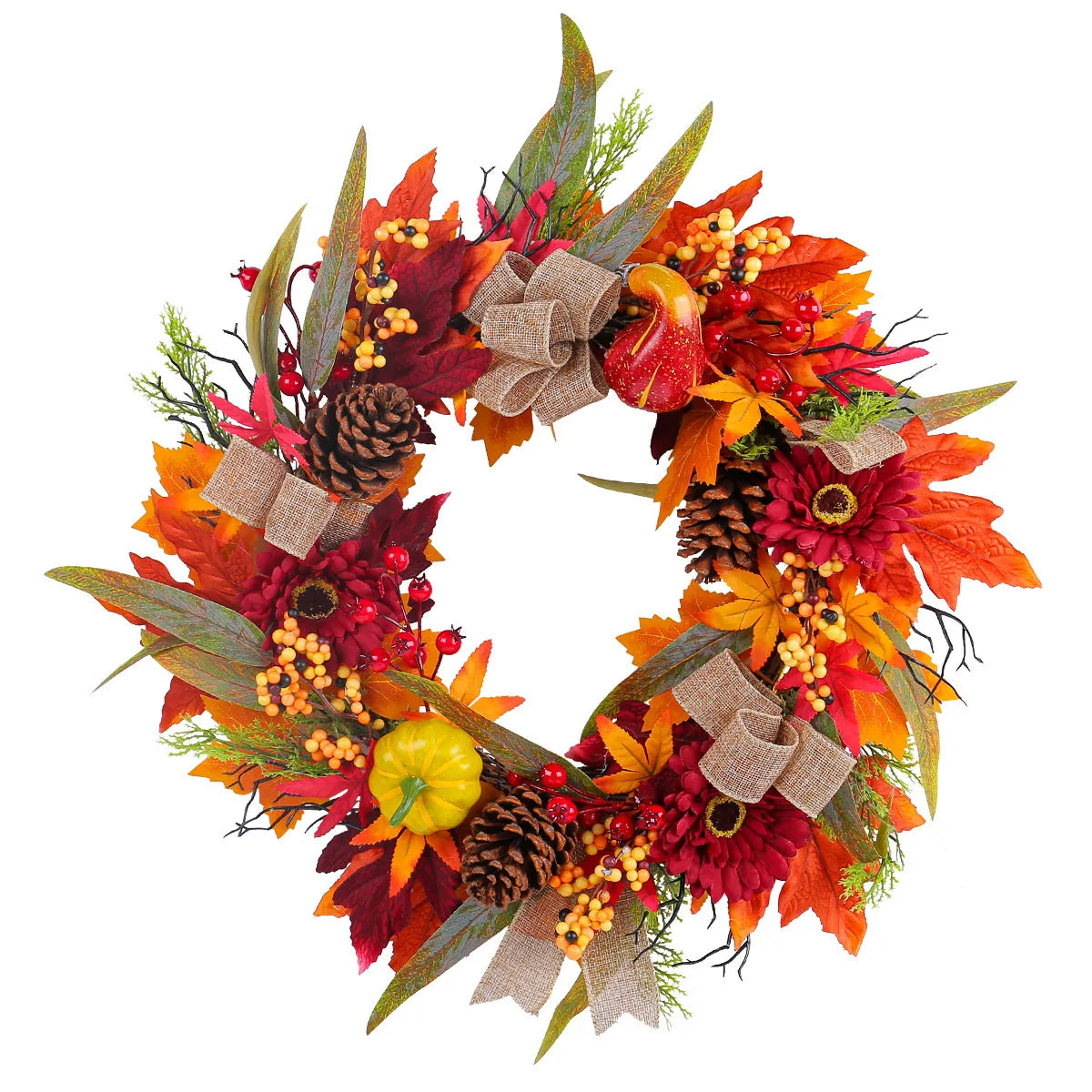 Autumn Pumpkin Wreath