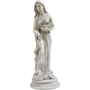 Persephone Maiden of the Roses Garden Statue - jenshomeandgardendecor