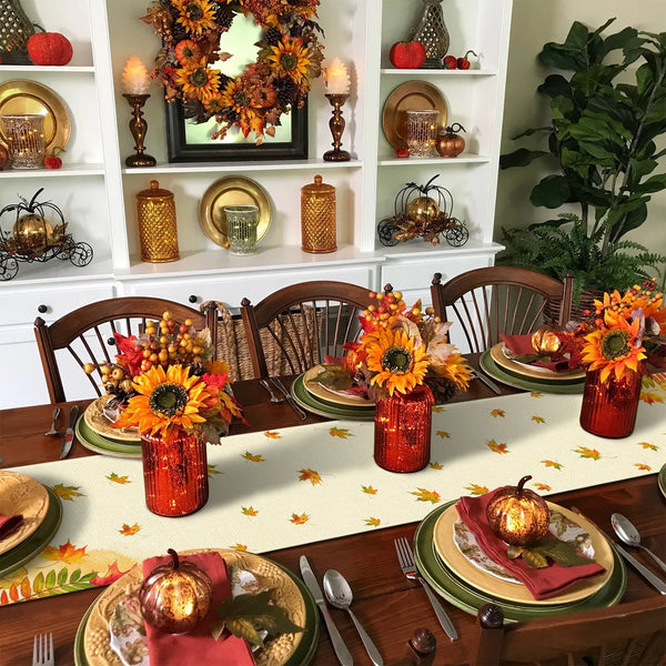 Fall Style Table Runner - jenshomeandgardendecor