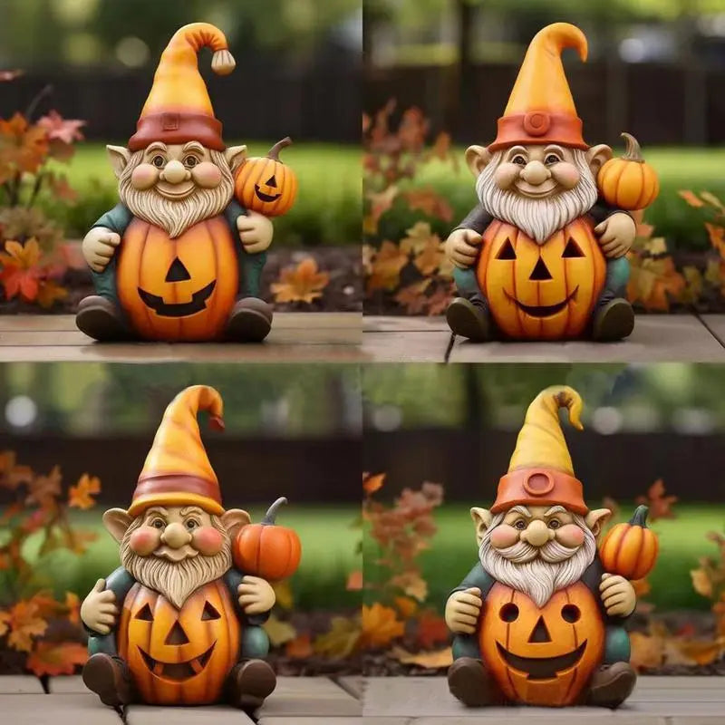 Fall Gnomes Statue - jenshomeandgardendecor