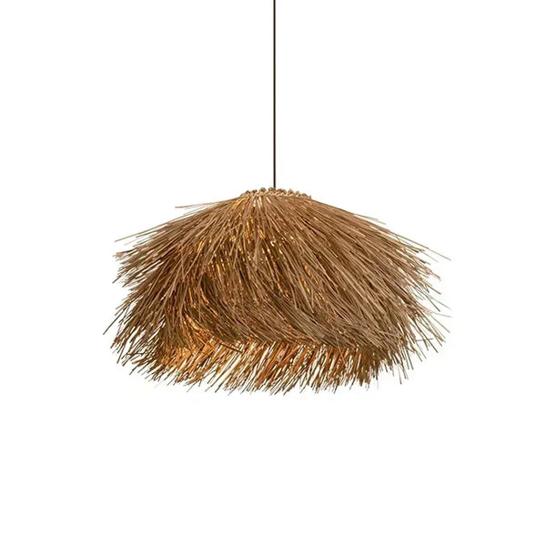 Hand Woven Rattan Led Wabi Sabi Hanging Lamp