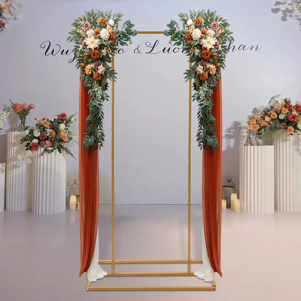 New 6.56ft Wedding Backdrop Stand Garden Metal Frame - jenshomeandgardendecor