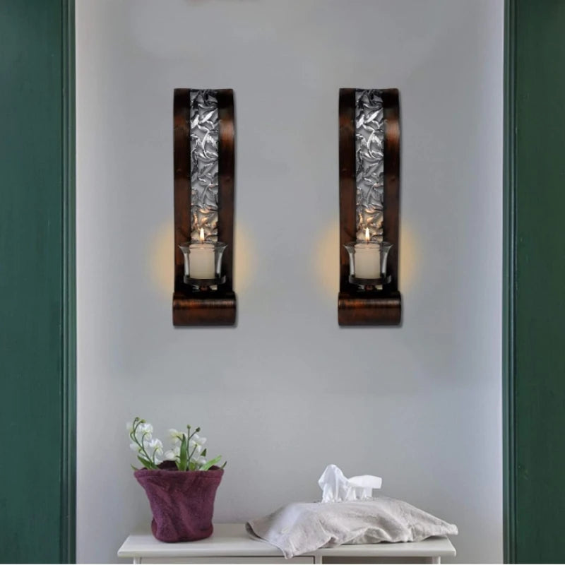 Wall Sconce with Tea Light Candle Holder
