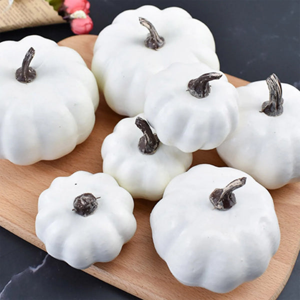 7/8Pcs Autumn Harvest Artificial Pumpkins