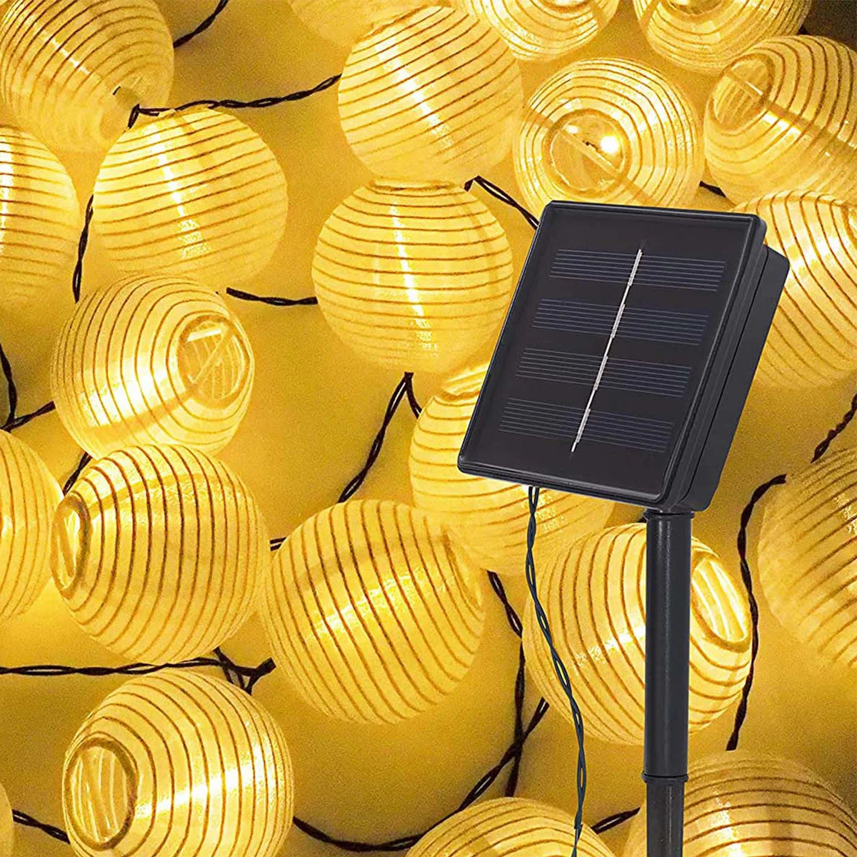 Solar Outdoor Light Garland Lanterns - jenshomeandgardendecor