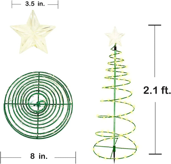 Solar Outdoor Garden Christmas Tree LED lights