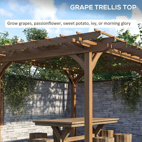 12' x 10' Outdoor Pergola