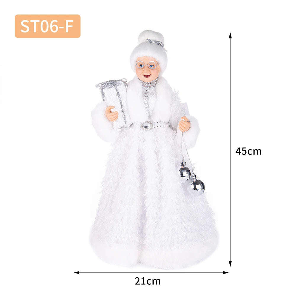 45CM Mrs. Santa Claus Christmas Tree Topper