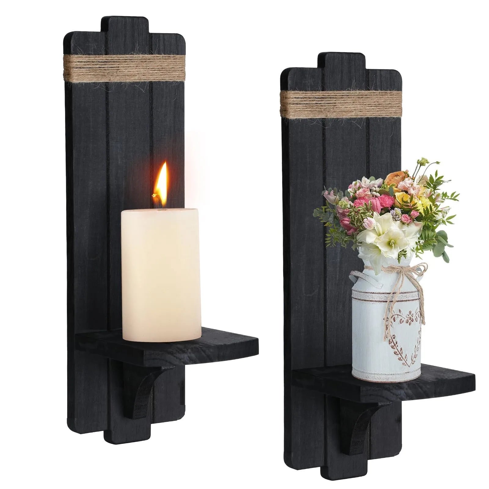 Vintage Wall Candle Sconces 2pcs