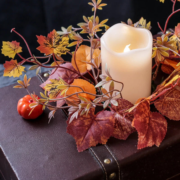 Autumn Candlestick Wreath