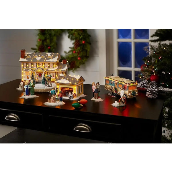 National Lampoons Christmas Vacation the Griswold Holiday House Lit Building, 7.48 Inch, Multicolor